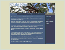 Tablet Screenshot of chalet9.com